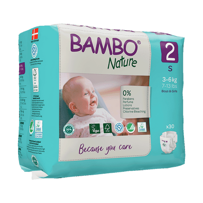 Pieluszki Bambo Nature 2 mini (3-6 kg, 30szt.)