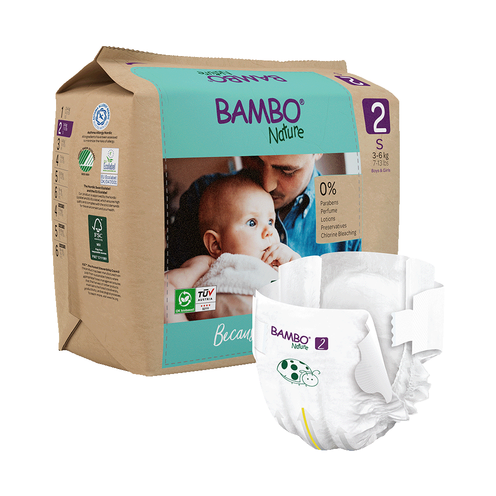 Pieluszki Bambo Nature 2 (3-6 kg, 30szt.)