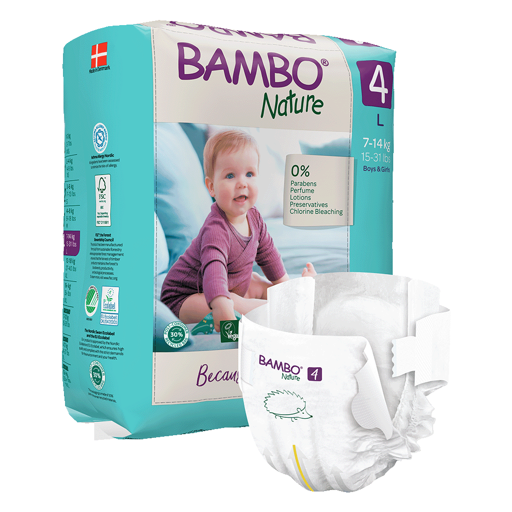 Pieluszki Bambo Nature 4 maxi (7-14 kg, 24szt.)