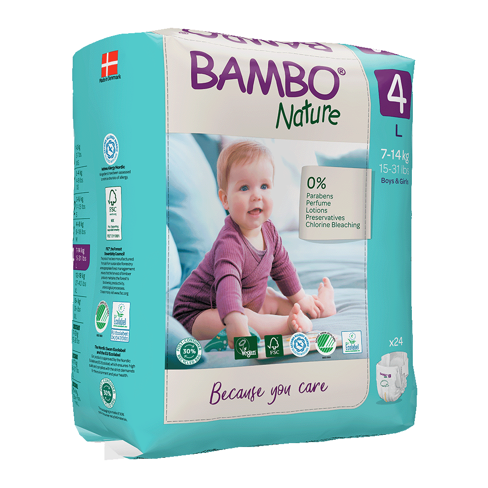 Pieluszki Bambo Nature 4 maxi (7-14 kg, 24szt.)