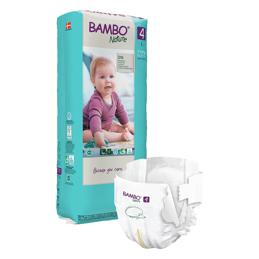 Pieluszki Bambo Nature 4 maxi (7-14 kg, 48szt.)