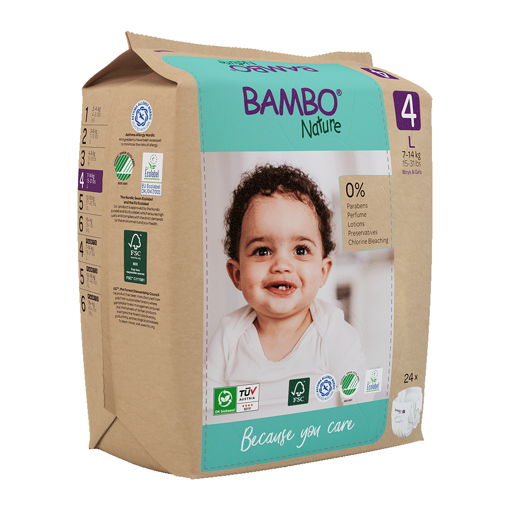 Pieluszki Bambo Nature 4 (7-14 kg, 24szt.)