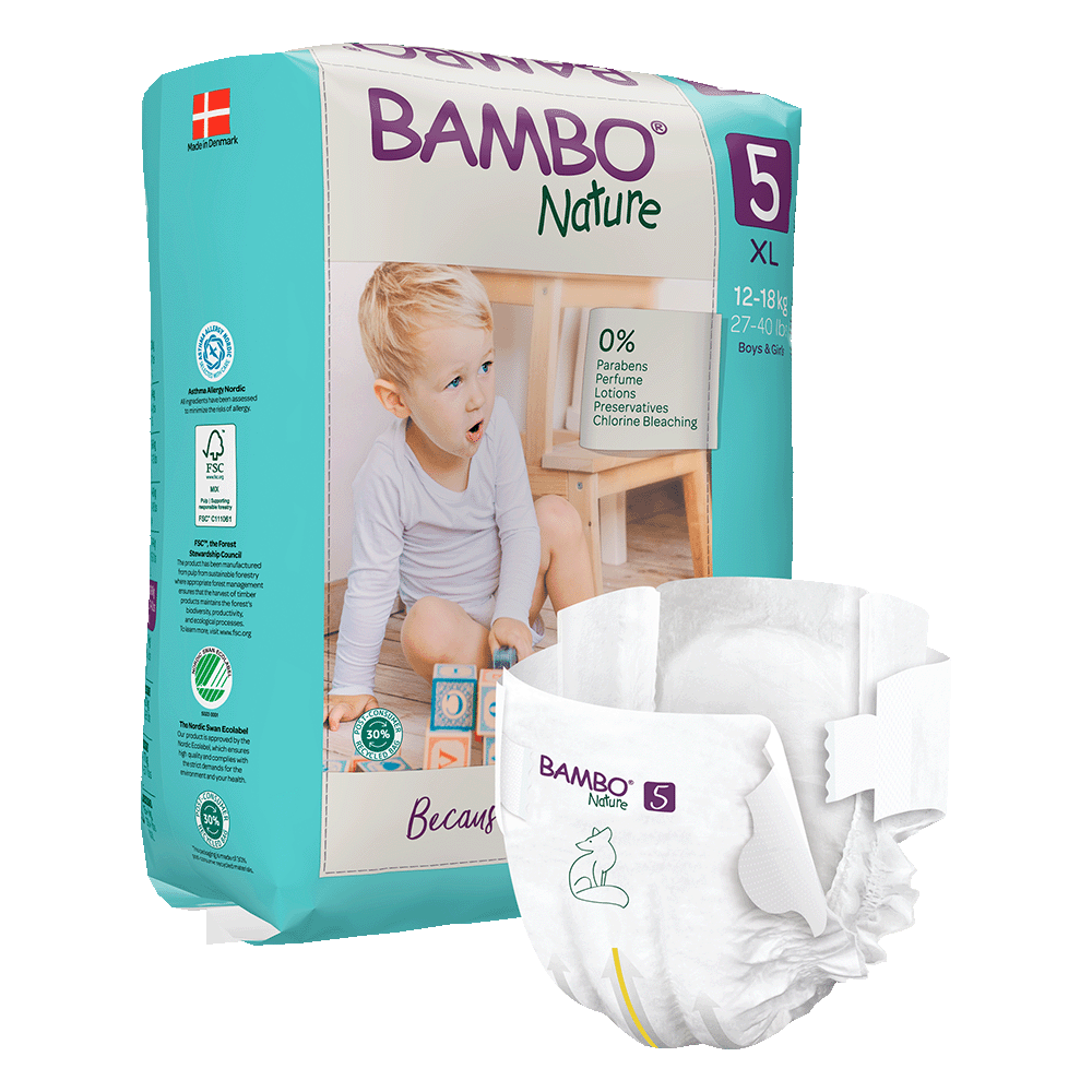 Pieluszki Bambo Nature 5 junior (12-18 kg, 22szt.)