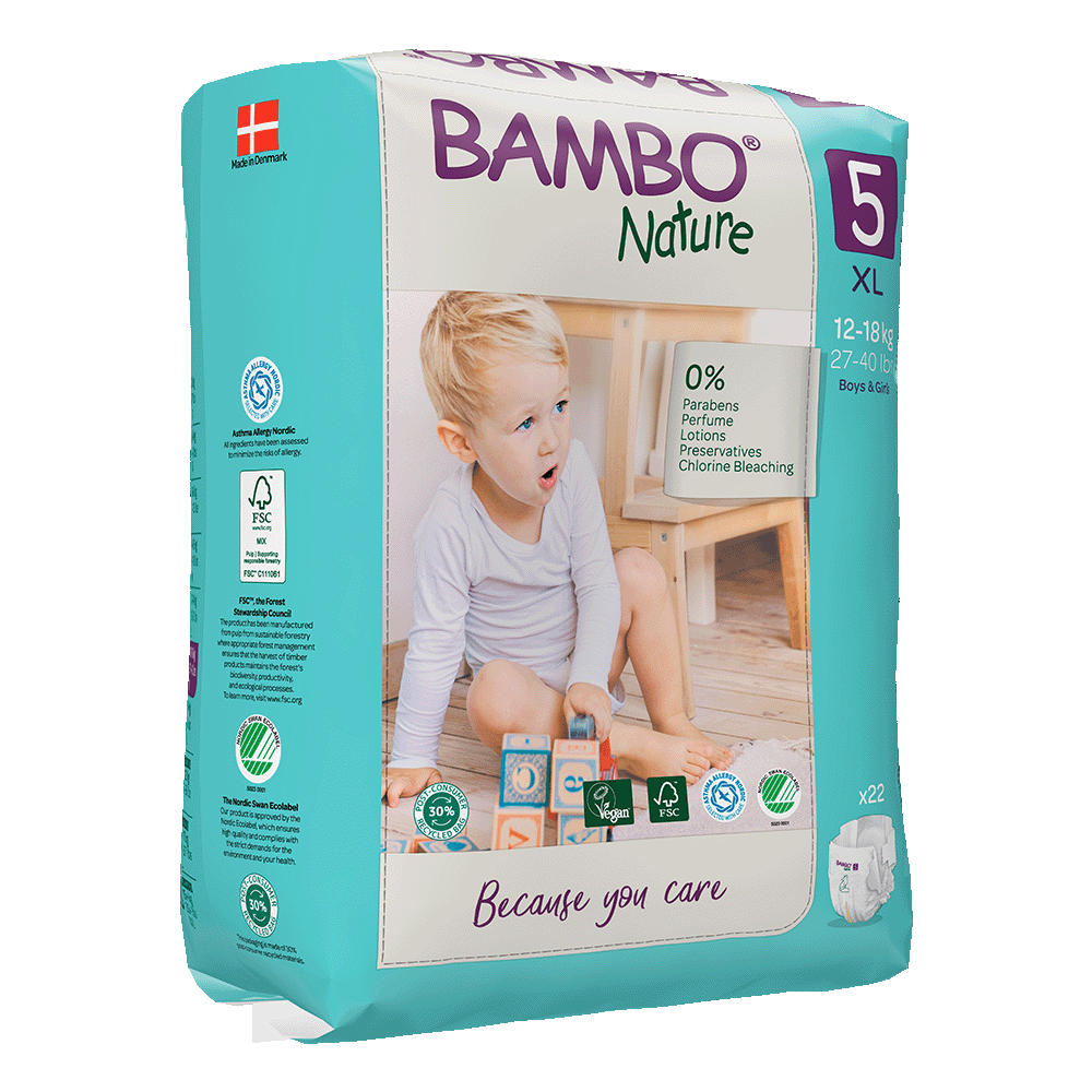 Pieluszki Bambo Nature 5 junior (12-18 kg, 22szt.)