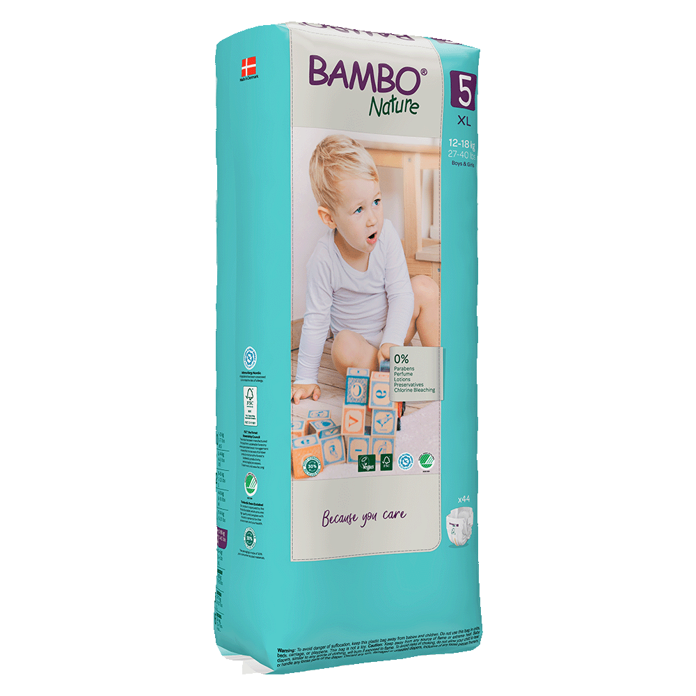 Pieluszki Bambo Nature 5 junior (12-18 kg, 44szt.)