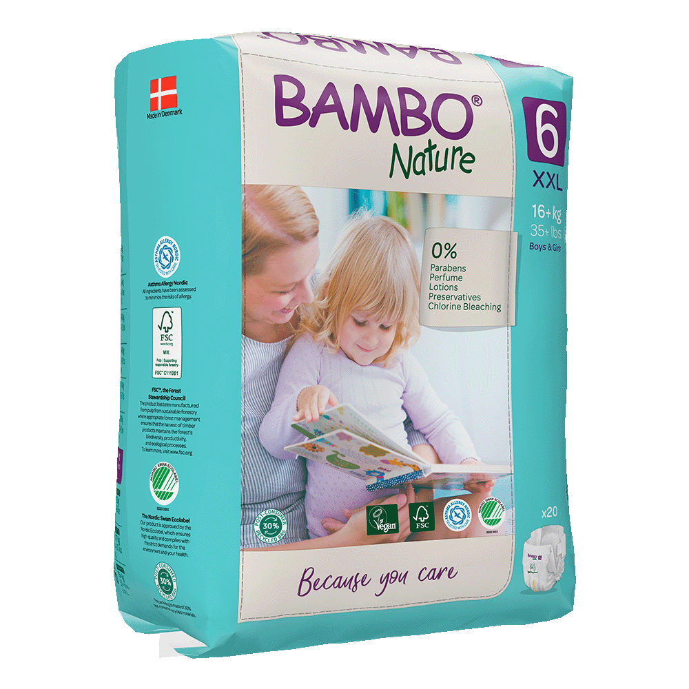 Pieluszki Bambo Nature 6 (16+ kg, 20szt.)