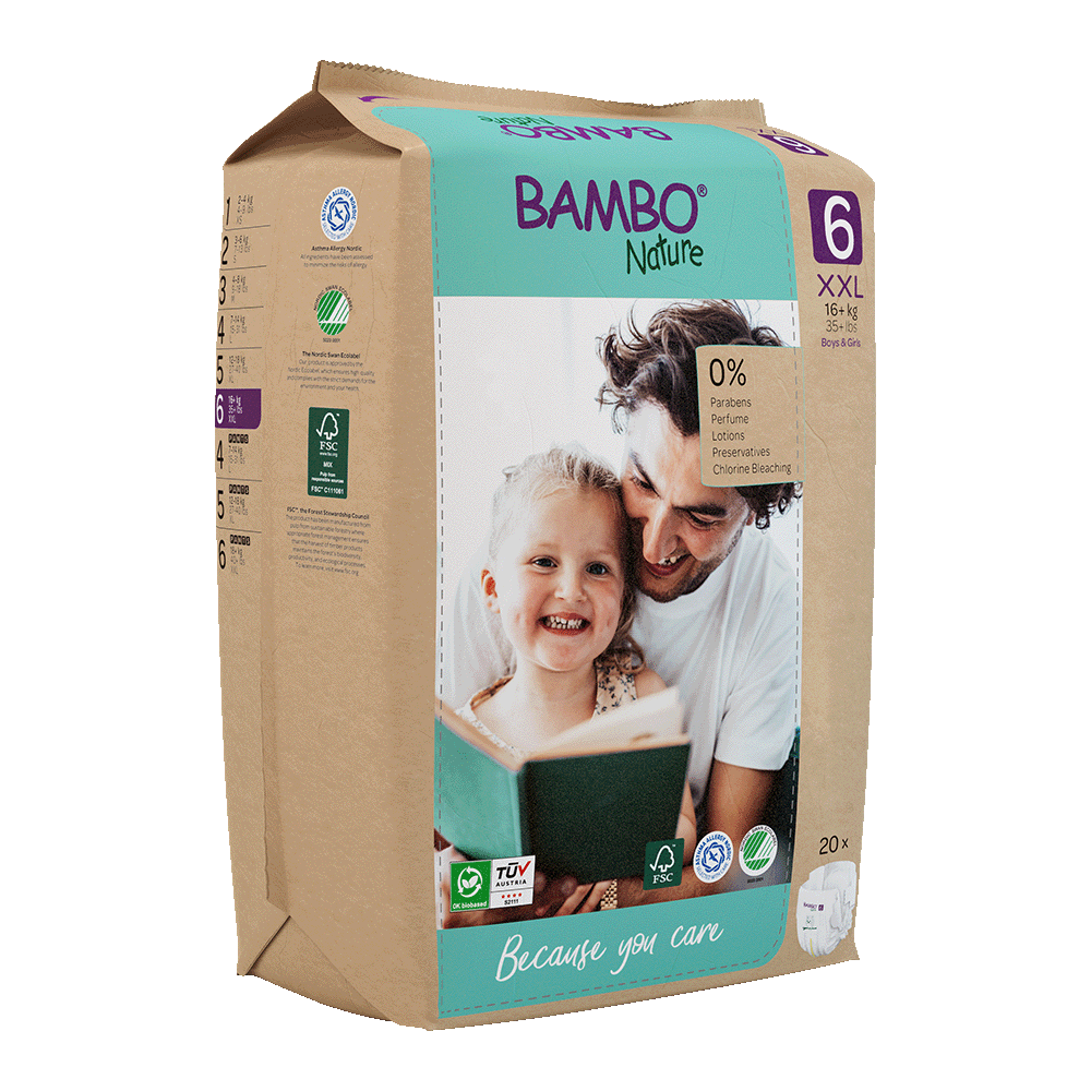 Pieluszki Bambo Nature 6 (16+ kg, 20szt.)