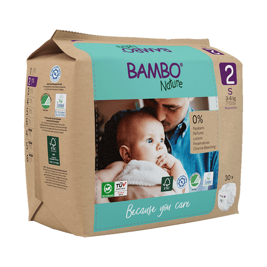 Pieluszki Bambo Nature 2 (3-6 kg, 30szt.)