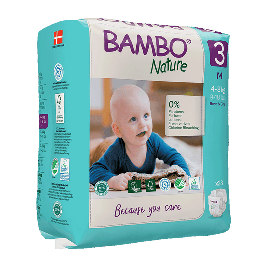 Pieluszki Bambo Nature 3 midi (4-8 kg, 28szt.)