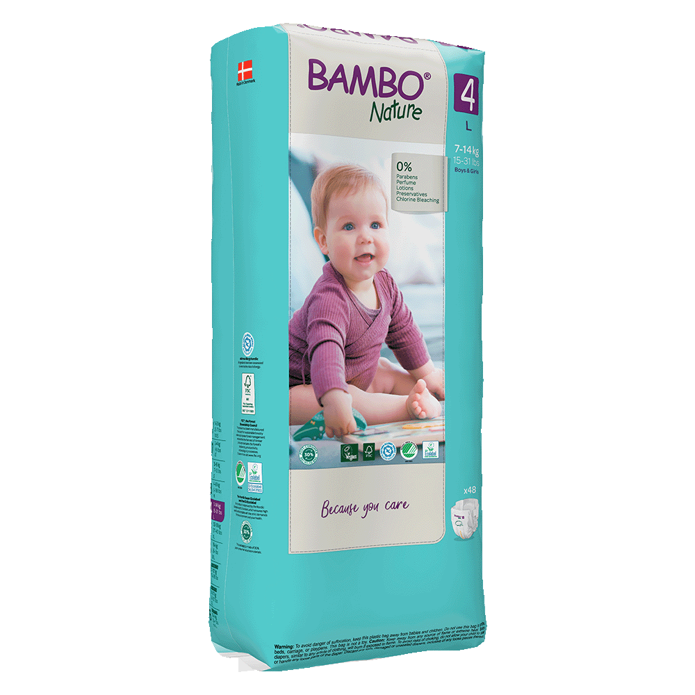 Pieluszki Bambo Nature 4 maxi (7-14 kg, 48szt.)