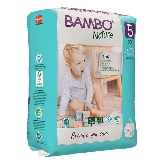 Pieluszki Bambo Nature 5 junior (12-18 kg, 22szt.)