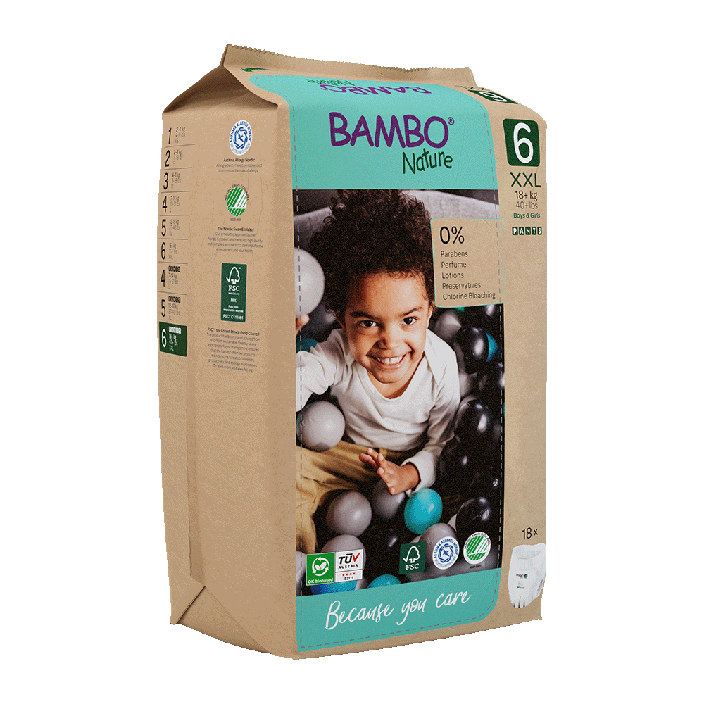 Pieluchomajtki Bambo Nature 6 (18+ kg, 18szt.)